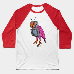 drawing weird parrot television nightmare Baseball T-Shirt